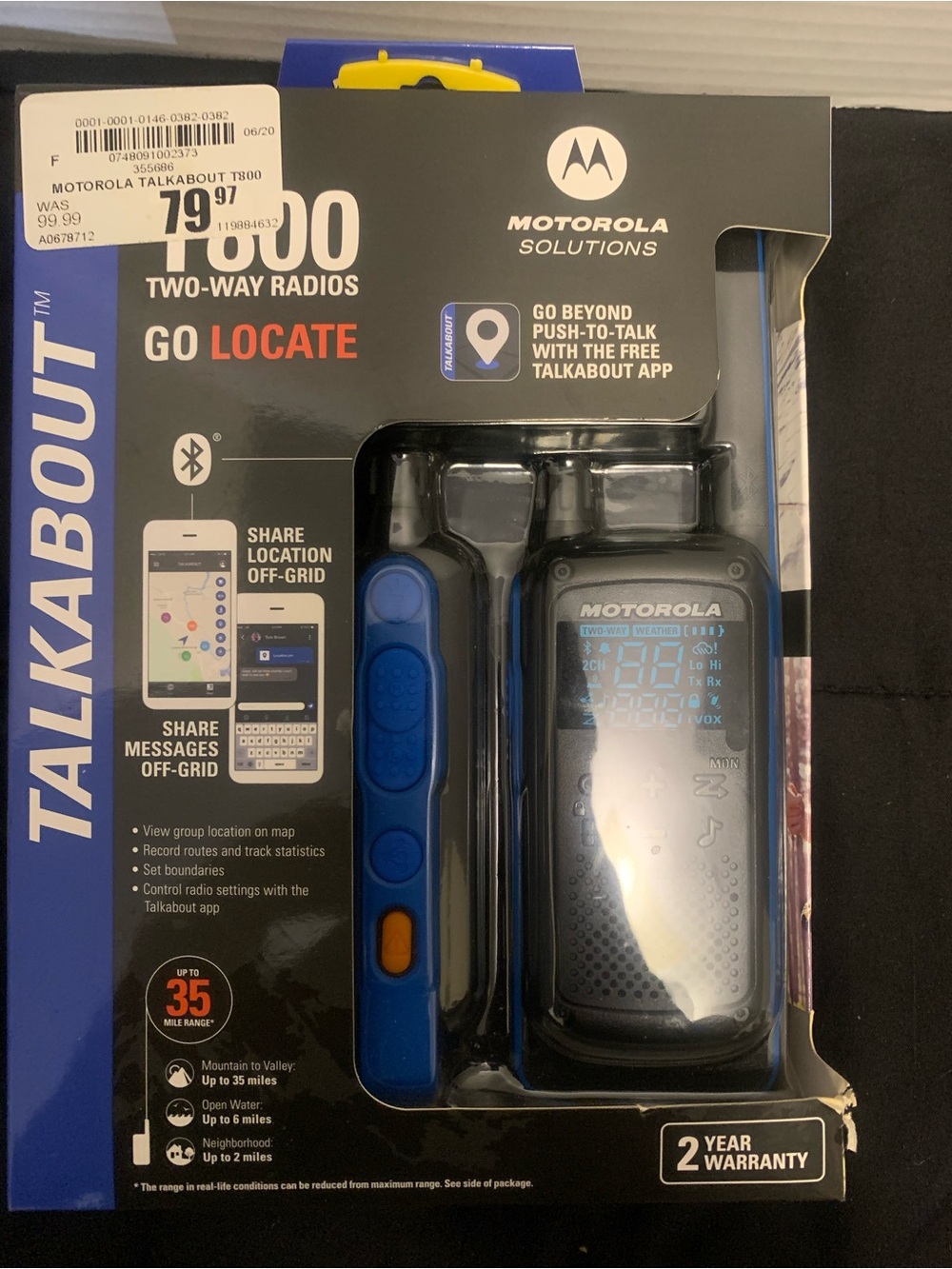 Cell Phones & Accessories - likely Radios/Walkie-Talkie packaging
